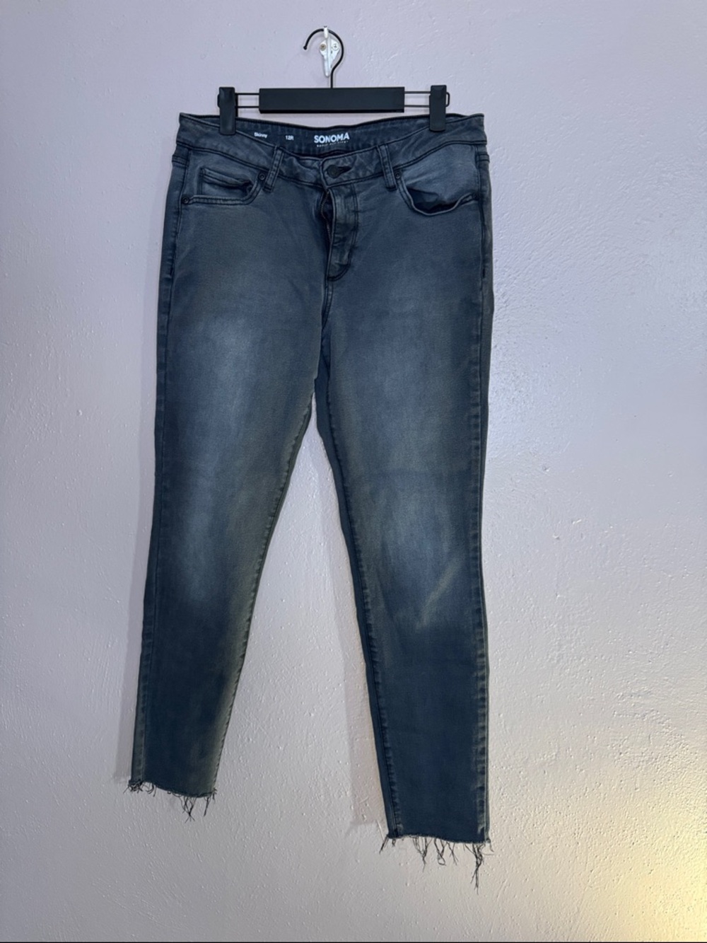 SONOMA Women's Dark Gray Skinny Ankle Jeans